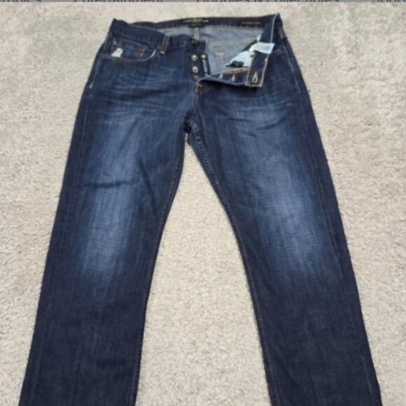 Lucky Brand Jeans Mens 34x32 Blue Denim Cotton 227 Bootcut Medium Wash Casual - Picture 1 of 4